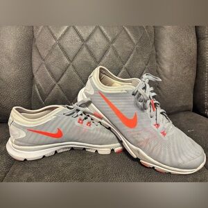 Nike Flex Supreme TR 4 Training Shoes Sneakers Off White Orange Womens Size 8.5